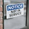 Signmission Not In Service, 7 in W x Rectangle, Vinyl Decal OS-2PACK-NS-D-57-L-15185 - alternate 5